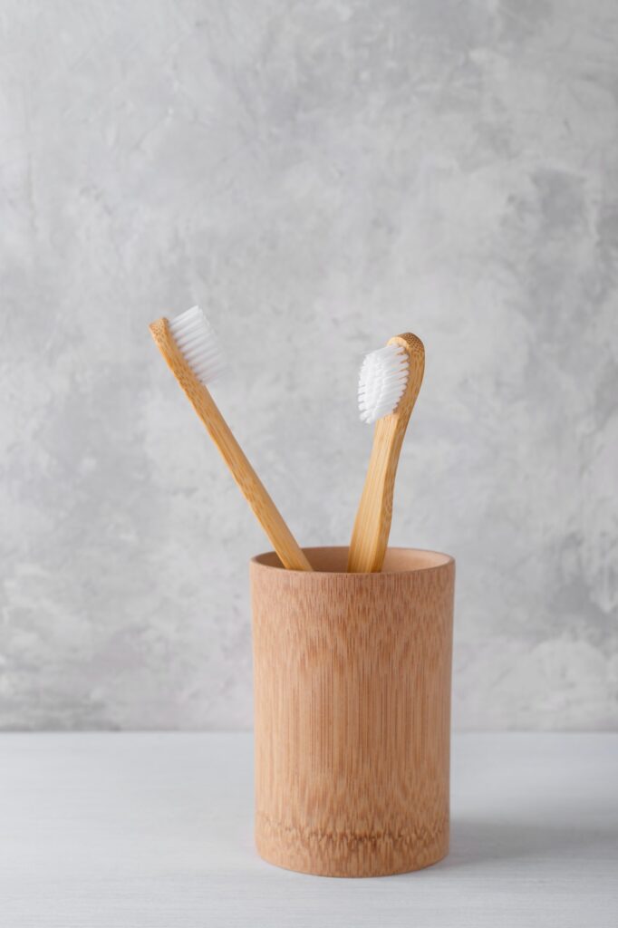 Natural bamboo toothbrushes